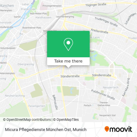 Micura Pflegedienste München Ost map