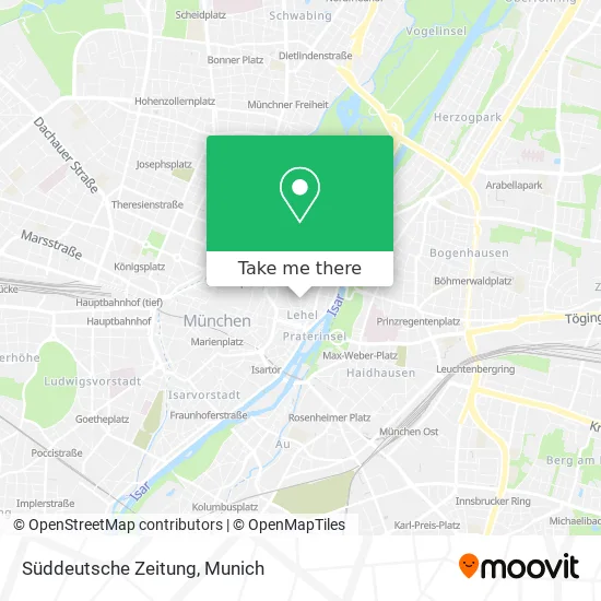 Карта Süddeutsche Zeitung