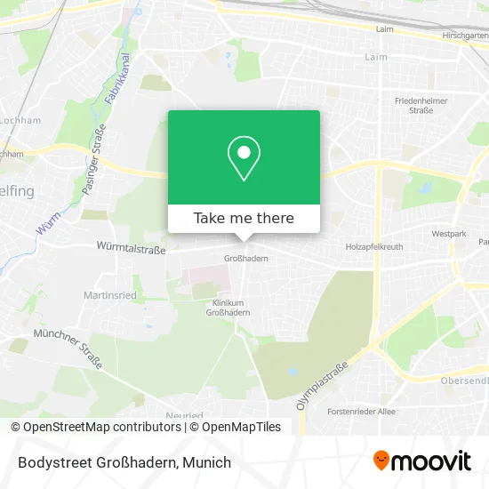 Карта Bodystreet Großhadern
