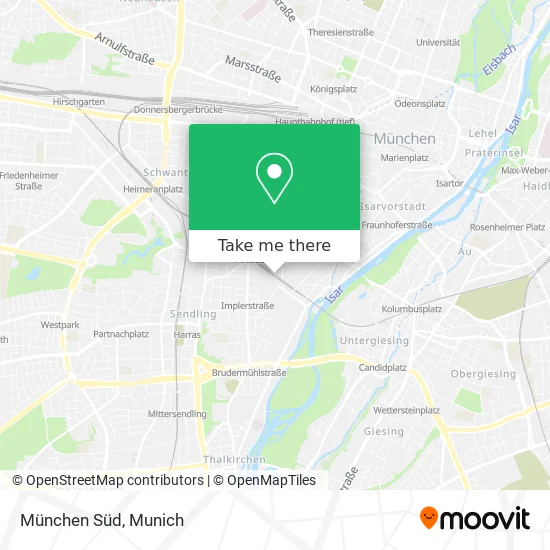 Карта München Süd