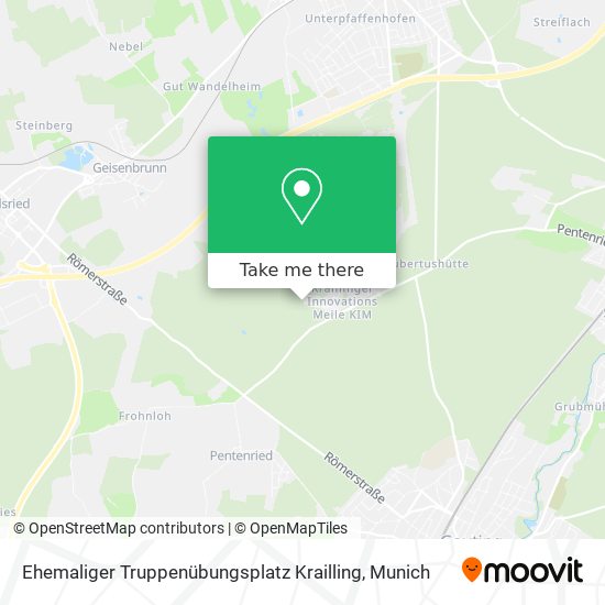 Ehemaliger Truppenübungsplatz Krailling map