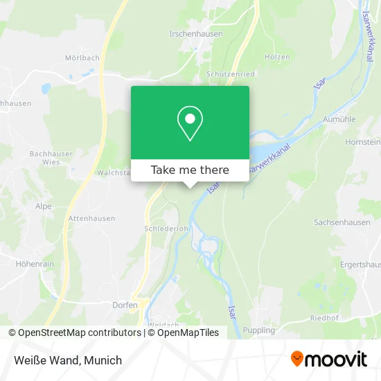 Карта Weiße Wand