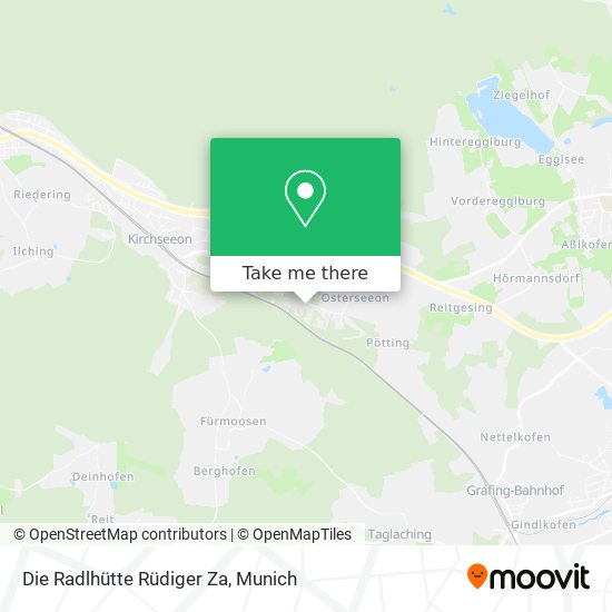 Die Radlhütte Rüdiger Za map