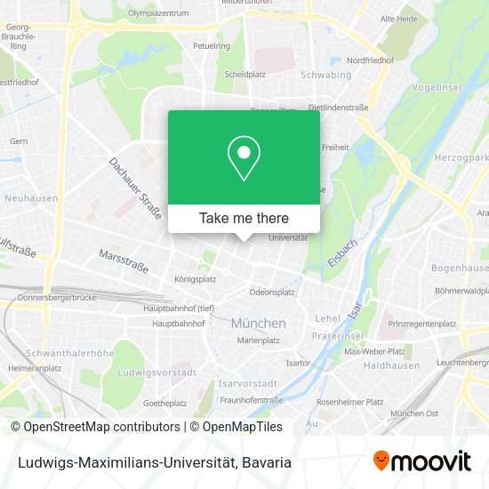 Ludwigs-Maximilians-Universität map