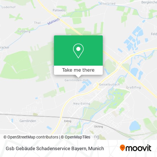 Gsb Gebäude Schadenservice Bayern map