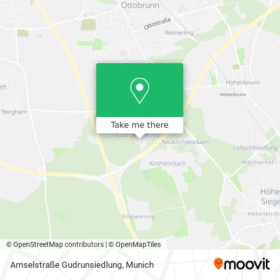 Amselstraße Gudrunsiedlung map