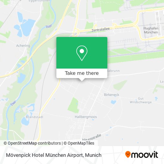 Mövenpick Hotel München Airport map