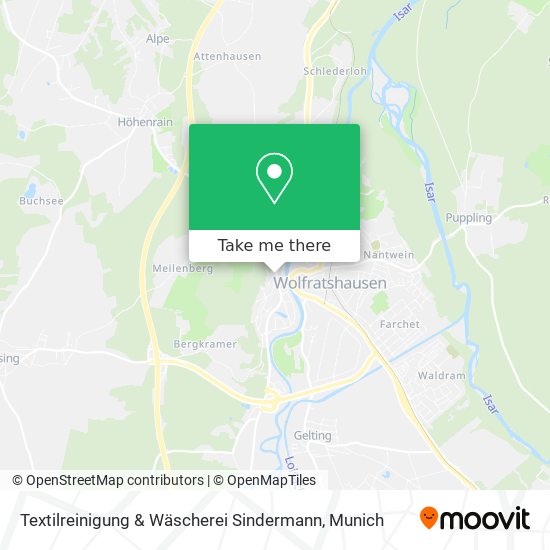 Textilreinigung & Wäscherei Sindermann map