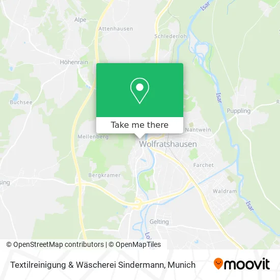 Карта Textilreinigung & Wäscherei Sindermann