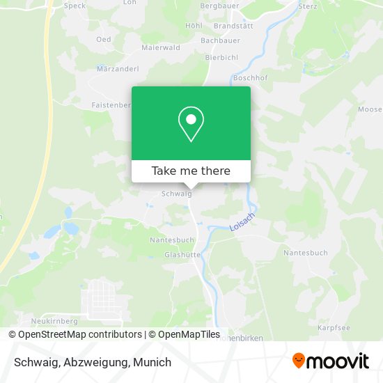 Schwaig, Abzweigung map