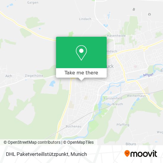 DHL Paketverteillstützpunkt map