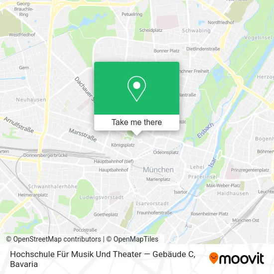 Карта Hochschule Für Musik Und Theater — Gebäude C