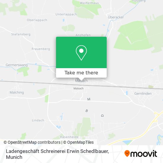 Ladengeschäft Schreinerei Erwin Schedlbauer map