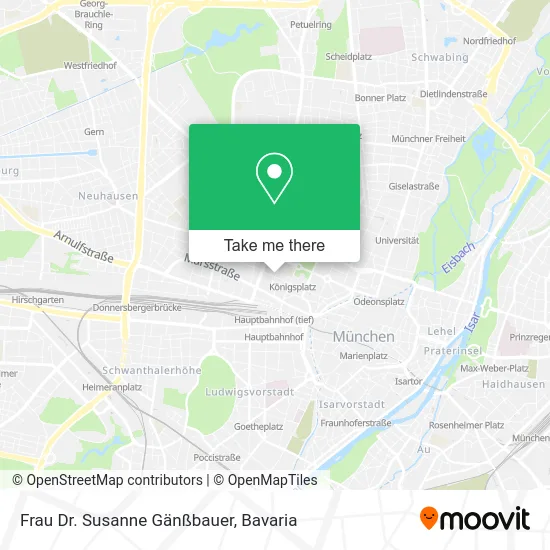 Карта Frau Dr. Susanne Gänßbauer