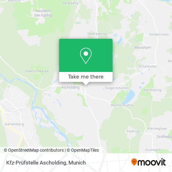 Kfz-Prüfstelle Ascholding map