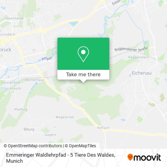 Emmeringer Waldlehrpfad - 5 Tiere Des Waldes map