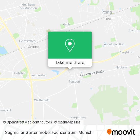 Segmüller Gartenmöbel Fachzentrum map
