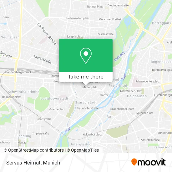 Карта Servus Heimat