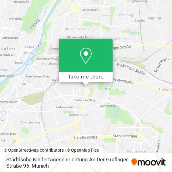 Städtische Kindertageseinrichtung An Der Grafinger Straße 96 map