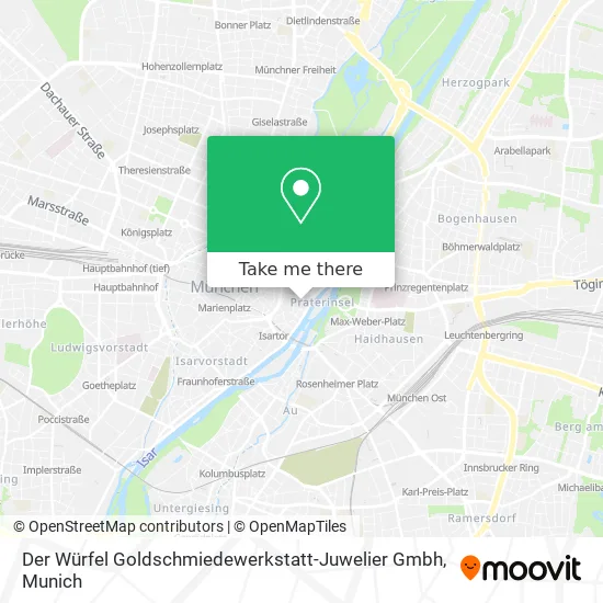 Der Würfel Goldschmiedewerkstatt-Juwelier Gmbh map