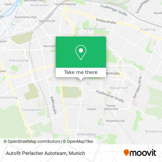 Autofit Perlacher Autoteam map