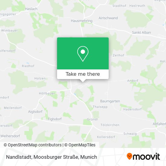 Nandlstadt, Moosburger Straße map