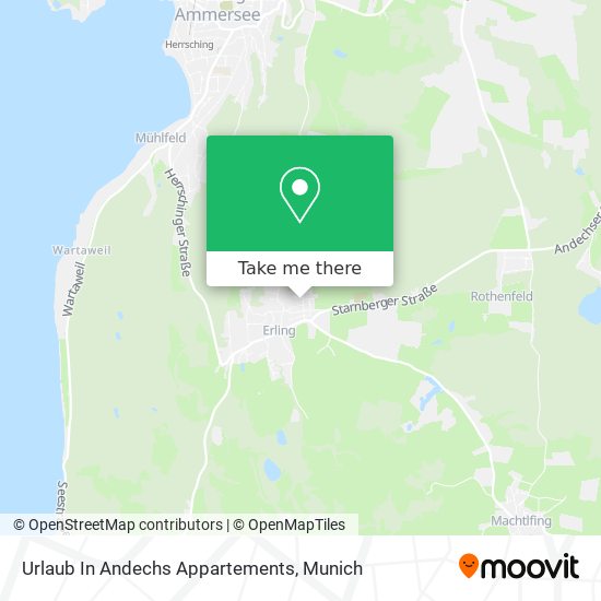 Urlaub In Andechs Appartements map