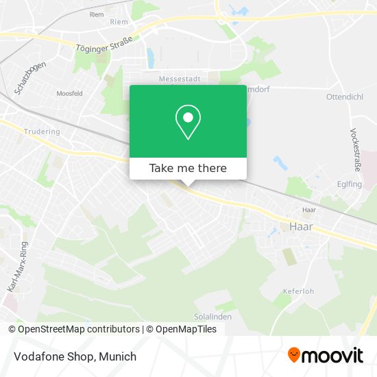 Vodafone Shop map