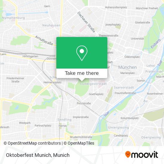 Oktoberfest Munich map