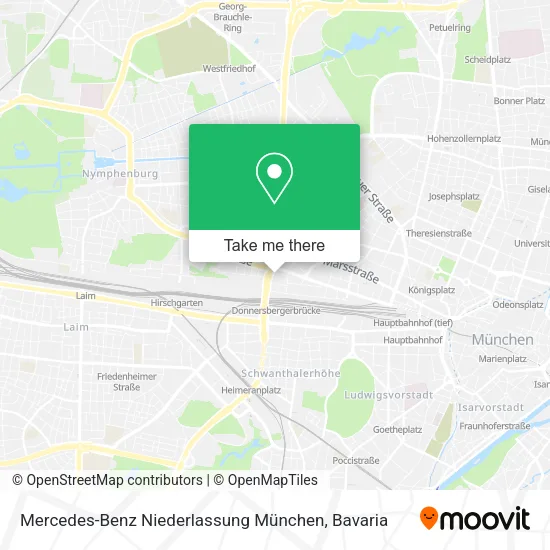 Карта Mercedes-Benz Niederlassung München