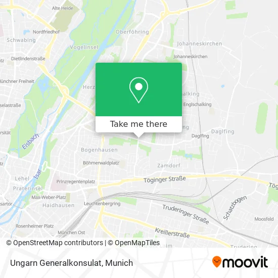 Карта Ungarn Generalkonsulat