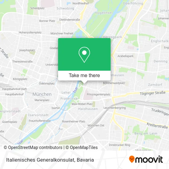 Карта Italienisches Generalkonsulat