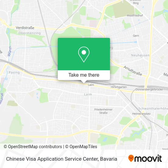 Карта Chinese Visa Application Service Center