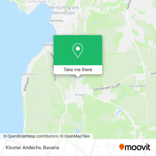Kloster Andechs map