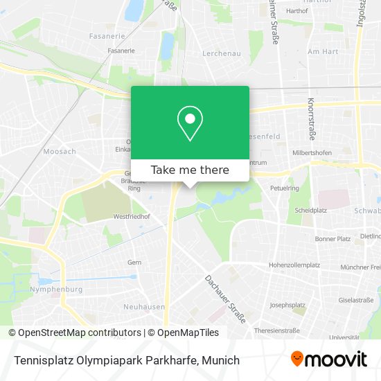 Карта Tennisplatz Olympiapark Parkharfe