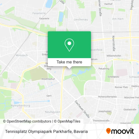 Карта Tennisplatz Olympiapark Parkharfe