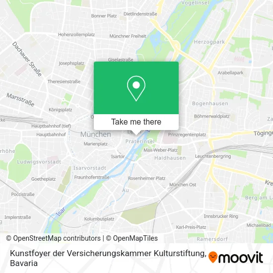 Карта Kunstfoyer der Versicherungskammer Kulturstiftung