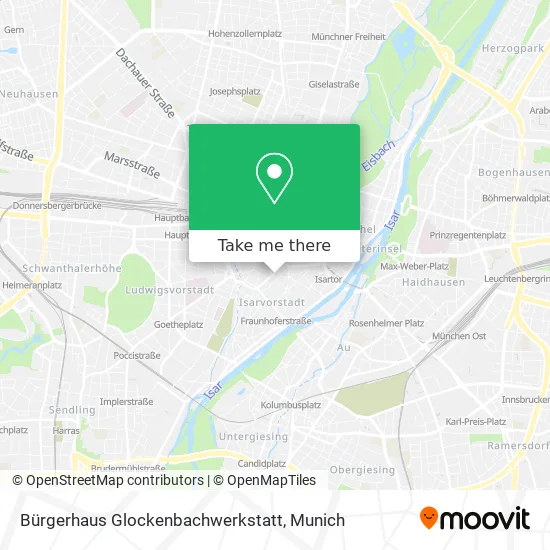 Карта Bürgerhaus Glockenbachwerkstatt