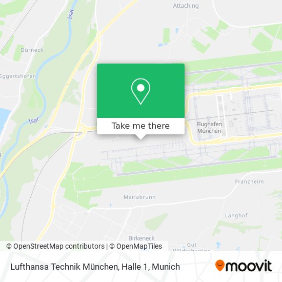 Lufthansa Technik München, Halle 1 map