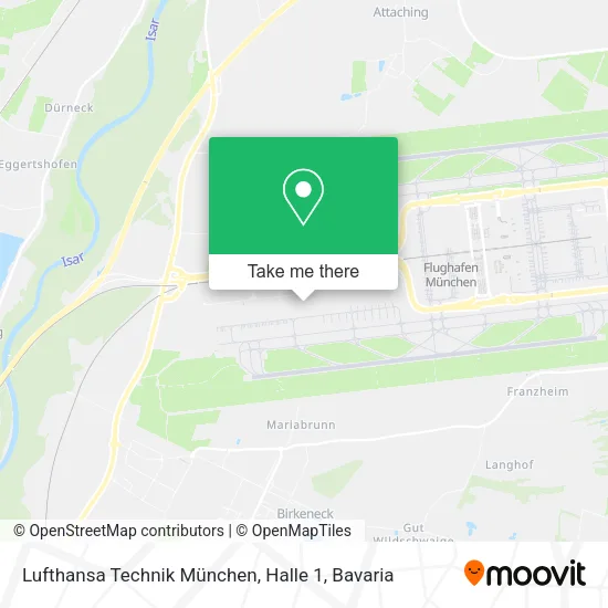 Карта Lufthansa Technik München, Halle 1