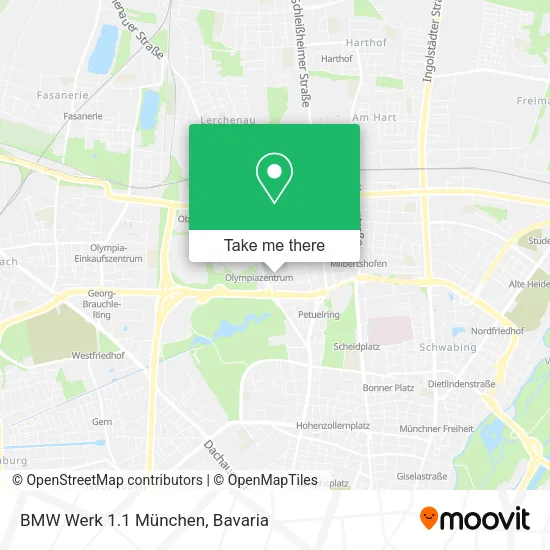 Карта BMW Werk 1.1 München