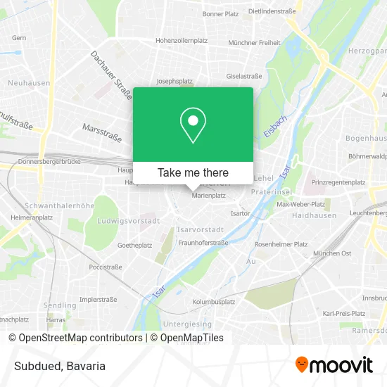 Subdued map