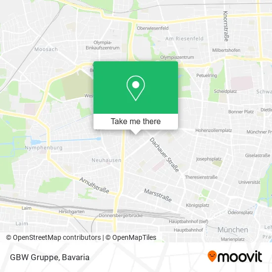 Карта GBW Gruppe