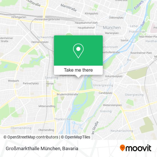 Карта Großmarkthalle München