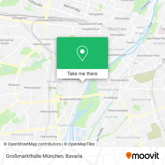 Карта Großmarkthalle München