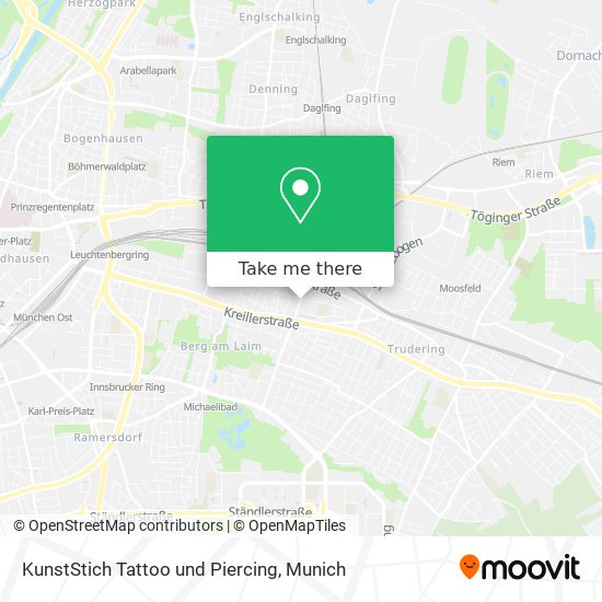 KunstStich Tattoo und Piercing map