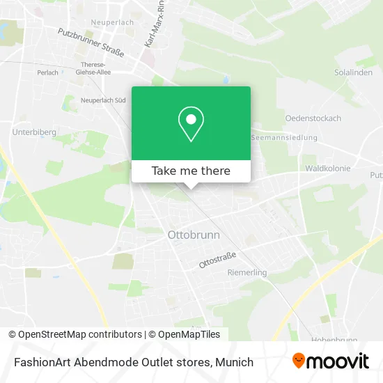 Карта FashionArt Abendmode Outlet stores
