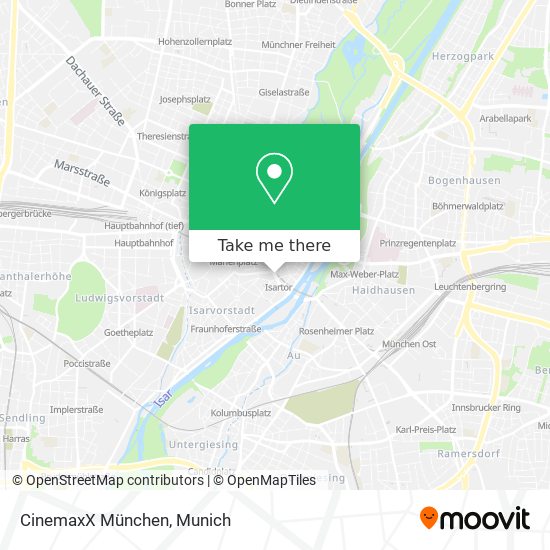 CinemaxX München map