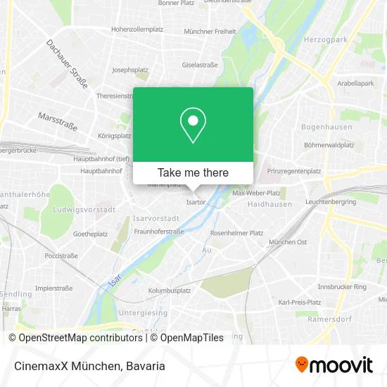 Карта CinemaxX München