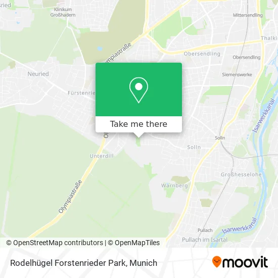 Карта Rodelhügel Forstenrieder Park